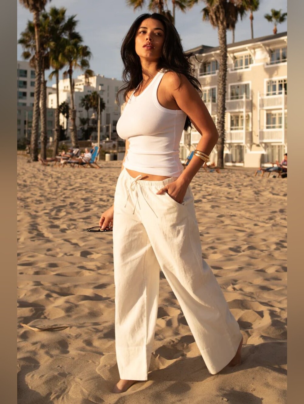 Leo Linen Wide Leg Pants